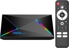 Televizijos imtuvas Android TV dėžutė 14.0, 8K, 4GB RAM, 32GB, R69 Plus