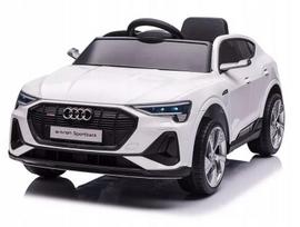 Vievietis vaikiškas elektromobilis Audi E- Tron QLS-6688, 4x4, baltas