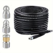 Nuotekų Valymo Vomplektas 5800 PSI ., Žarna+3 purkštukai 10m/33ft