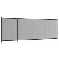 Sodo tvora 365x126 cm, 4 dalių, juoda