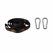 Hamakų tvirtinimo diržai, lauko, 2 vnt., 2 Meters Black