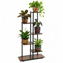 Gėlių stovas 113 cm, metalinis rėmas, MDF lentynos