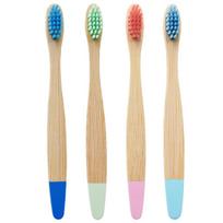 dantų šepetėlis,Organic Baby Bamboo dantų šepetėlis | Keturios spalvos | Minkšto pluošto šereliai, 2 stilius