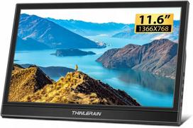 Nešiojamas monitorius 11,6" HDMI 1366x768 LED su garsiakalbiais Raspberry Pi, nešiojamam kompiuteriui, PC