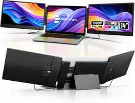Nešiojamas Teamgee 14" FHD IPS monitorius, HDMI, USB-C, trigubas ekranas