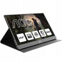 Nešiojamas žaidimų monitorius AOC 15,6" 1920x1080 IPS HDR 100%sRGB USB-C