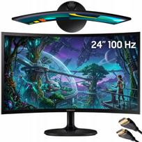 Lenktas monitorius SAMSUNG 24" 100Hz Full HD HDMI