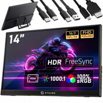Nešiojamas monitorius 14 colių LCD IPS FHD 1920x1080 60Hz