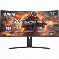 Lenktas žaidimų monitorius DAHUA 34" UWQHD VA 180Hz 200Hz 1ms HDR10