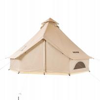 Palapinė VEVOR Camping Tent Yurt 3M Bell, 3 asmenims, smėlio spalvos