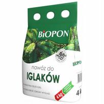 Trąšos spygliuočiams Biopon, granulės, 4 kg, užtenka 120 augalų
