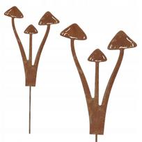 Metalinė grybo dekoracija DRIVE, h27 cm, Corten plienas