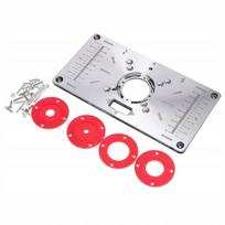Aliuminio plokštė frezavimo stalui 235x120x8 mm 70x62 mm
