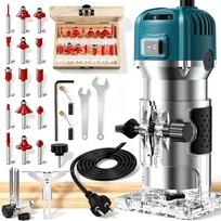 Kraštų frezavimo staklės 800W, 30000RPM, aliuminis, medienai
