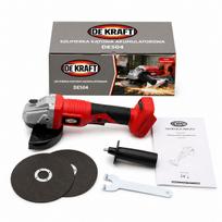Kampinis šlifuoklis DEKRAFT 18V DE504 125mm, Makita LXT 18V akumuliatoriui