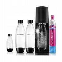 Sodos gaminimo aparatas SodaStream TERRA juodas, su 3 buteliais ir dujų užtaisu