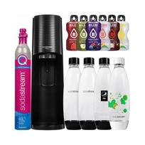 Sodastream Terra juodas vandens sodinimo rinkinys su 4 buteliais ir 6 gėrimais, 2 vnt.