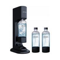 Sodos gamintuvų rinkinys Spinel Soda Bubbleon, 2 juodi aparatai, 2 buteliai