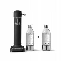 Gazuotuvas Aarke Carbonator 3 Stainless Steel Black su 2 buteliais