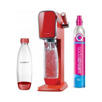 Sodos gaminimo aparatas Soda Stream Art raudonas, 1 butelis