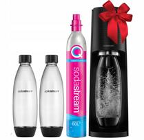 Gazuoto vandens aparatas Soda Stream Terra su 2 buteliais ir raudonu kaspinu