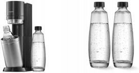 SodaStream Duo gazavimo prietaisų rinkinys su 2x1l stikliniais buteliais