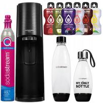 Vandens prisotinimo aparatas SodaStream Terra juodas, 2 buteliai, CO2 kasetė, 6 gėrimai