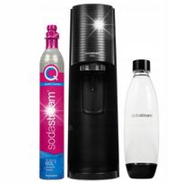 Gazuoto vandens aparatas SODASTREAM Terra su juoda CO2 kapsule ir buteliu