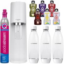 Vandens sodintuvas SodaStream Terra baltas, 3 buteliai, cilindras, 6 gėrimai