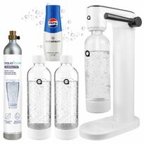 Gazuoto vandens sodinimo įrenginys su 2 vandens buteliais ir CO2 SodaStream Pepsi kasetė