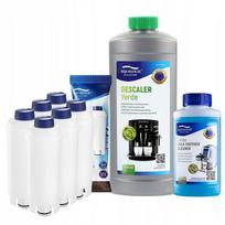 Filtrai 6 vnt. Delonghi AL-S002, nukalkinimo priemonė Verde 1L, skystis 250 ml