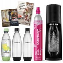 Sodos aparatas SodaStream Terra juodas su 3 vandens buteliais