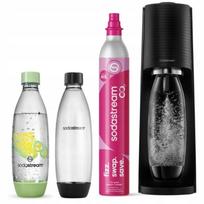 Vandens prisotintuvas SodaStream Terra juodas su Fuse Pineapple buteliu