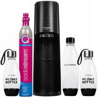 Vandens prisotinimo aparatas SodaStream Terra juodas, 3 buteliai, cilindras, My Only Bottle