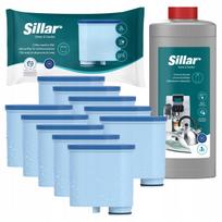 Nukalkinimo priemonė espreso aparatui 1l + Sillar 10x vandens filtras Philips aparatui