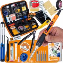 Lituoklio rinkinys 17in1 80W LCD dėklas stovas tin guide