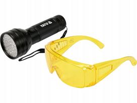 UV žibintuvėlis YATO 51 LED su akiniais