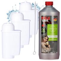 Vandens filtras Siemens EQ3 EQ6 EQ9 Brita Intenza TZ70003, nuosėdų šalinimo skystis 1L, 3 vnt.