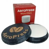 Popieriniai filtrai AeroPress 350 vnt. su Aero Case Mini juodu dėklu
