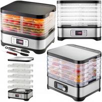 Džiovyklė grybams, vaisiams, daržovėms ir žolelėms, 400 W, su žnyplėmis, sieteliu, peiliu, kilimėliais