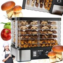 Maisto džiovyklė 15L, 500W grybams, vaisiams ir daržovėms