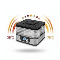 Maisto džiovyklė daržovėms, vaisiams, grybams 650W LCD, didelės talpos