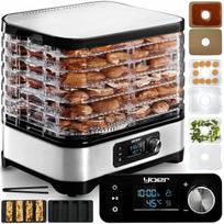 Džiovyklė vaisiams ir grybams Yoer 450W INOX su laikmačiu, 6 sieteliai, 9 priedai