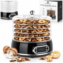 Maisto džiovyklė vaisiams, daržovėms, grybams, 500W, 5 padėklų, su laikmačiu