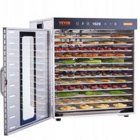 Maisto džiovyklė VEVOR 1000W, 10 padėklų, su temperatūros reguliatoriumi ir laikmačiu
