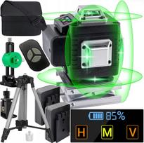Lazerinis nivelyras 4D 16 linijų 360 su trikojų 2AKU