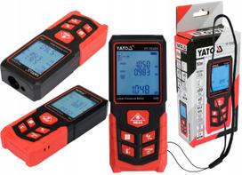 Lazerinis atstumo matuoklis YATO 50 m su LCD ekranu ir 99 atminties vietomis