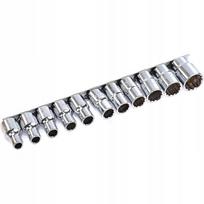 Galvučių rinkinys 1/2" 12-kampės 8-22 mm 11 vnt. CR-V TOPTUL