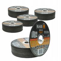 Metalo pjovimo diskas nerūdijančiam plienui 125x1 STRONG, plokščias, 50 vnt., juodas