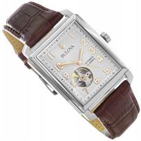 Vyriškas laikrodis Bulova 96A268 Sutton Automatic Open Heart dirželiu